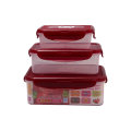 High Quality 3PCS Lock Container Plastic Crisper